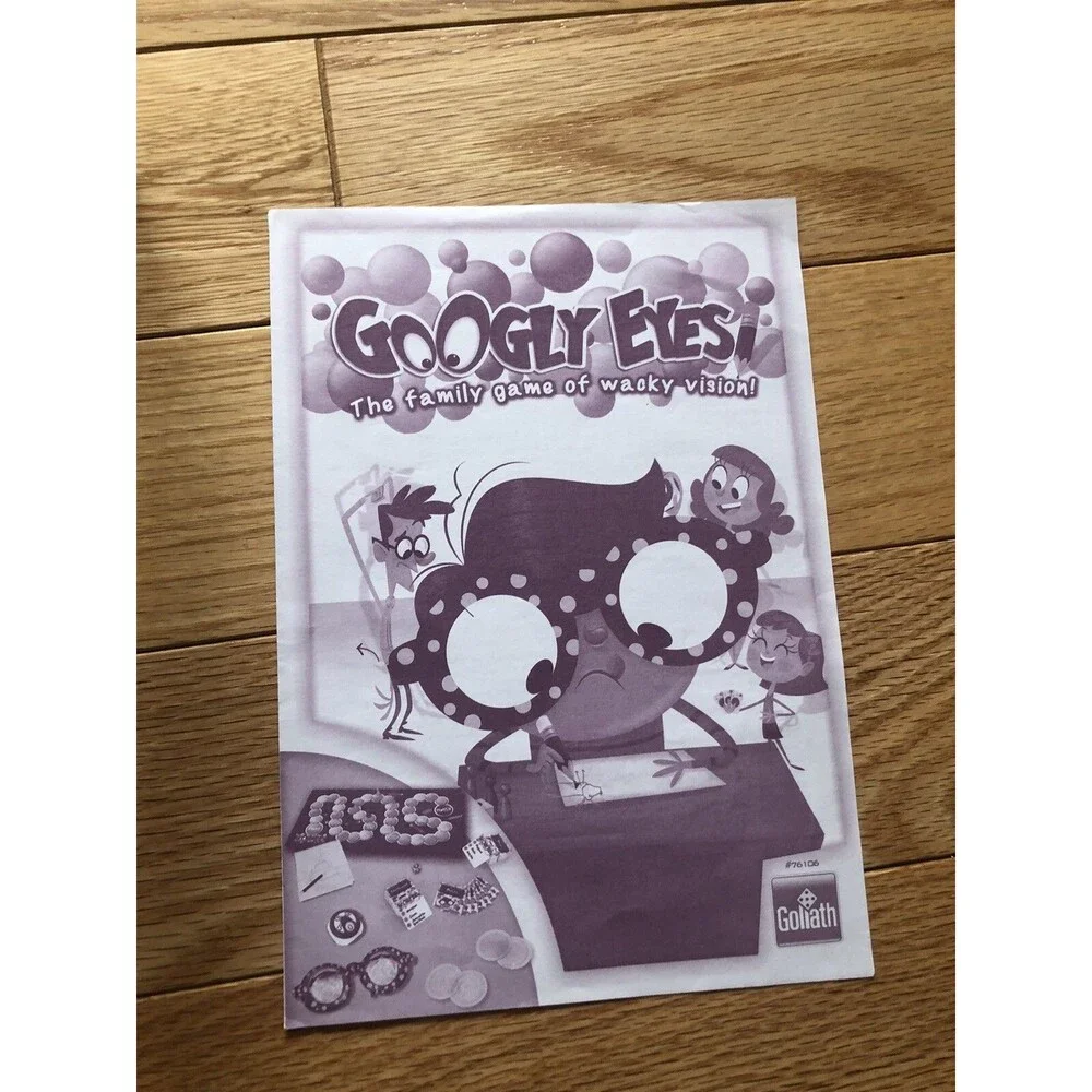 Googly Eyes The Family Game of Wacky Vision COMPLETE Goliath 2014‎ Kids Drawing